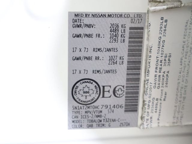 2017 Nissan Rogue FWD S - 23012080 - 43