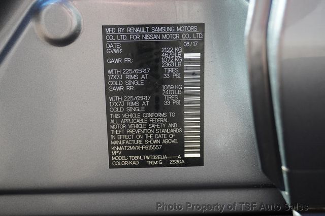2017 Nissan Rogue SV PREM AWD NAVIGATION 360 CAM HEATED SEATS - 23100818 - 35