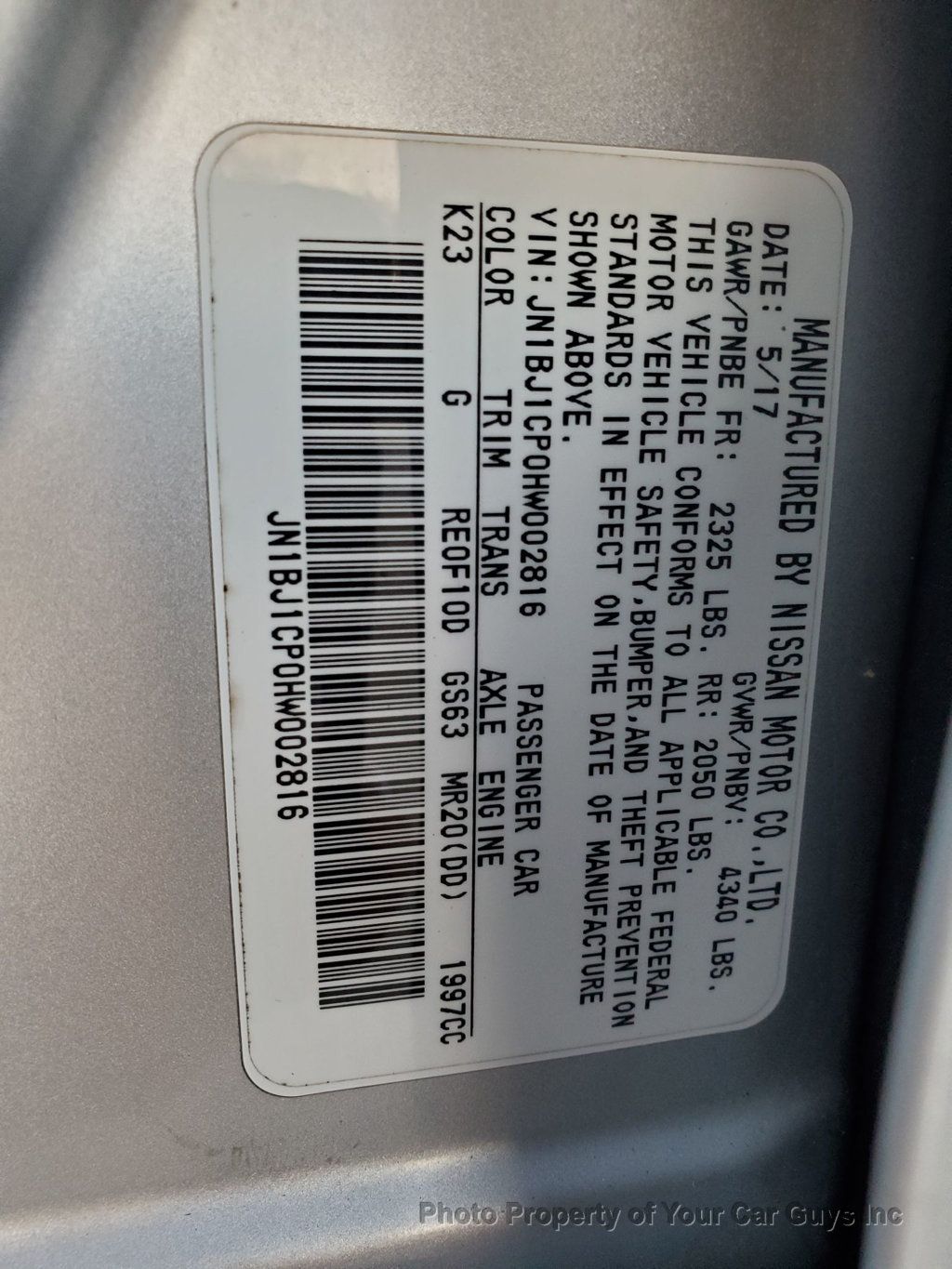 2017 Nissan Rogue Sport FWD SV - 22993672 - 24