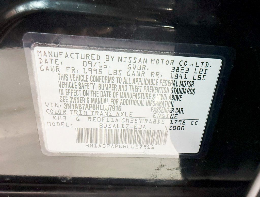 2017 Nissan Sentra SV CVT - 22924160 - 35
