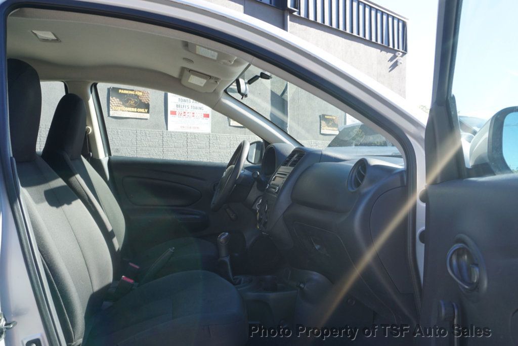 2017 Nissan Versa Sedan S Manual 1-OWNER CLEAN CARFAX RELIABLE VEHICLE - 22932650 - 10