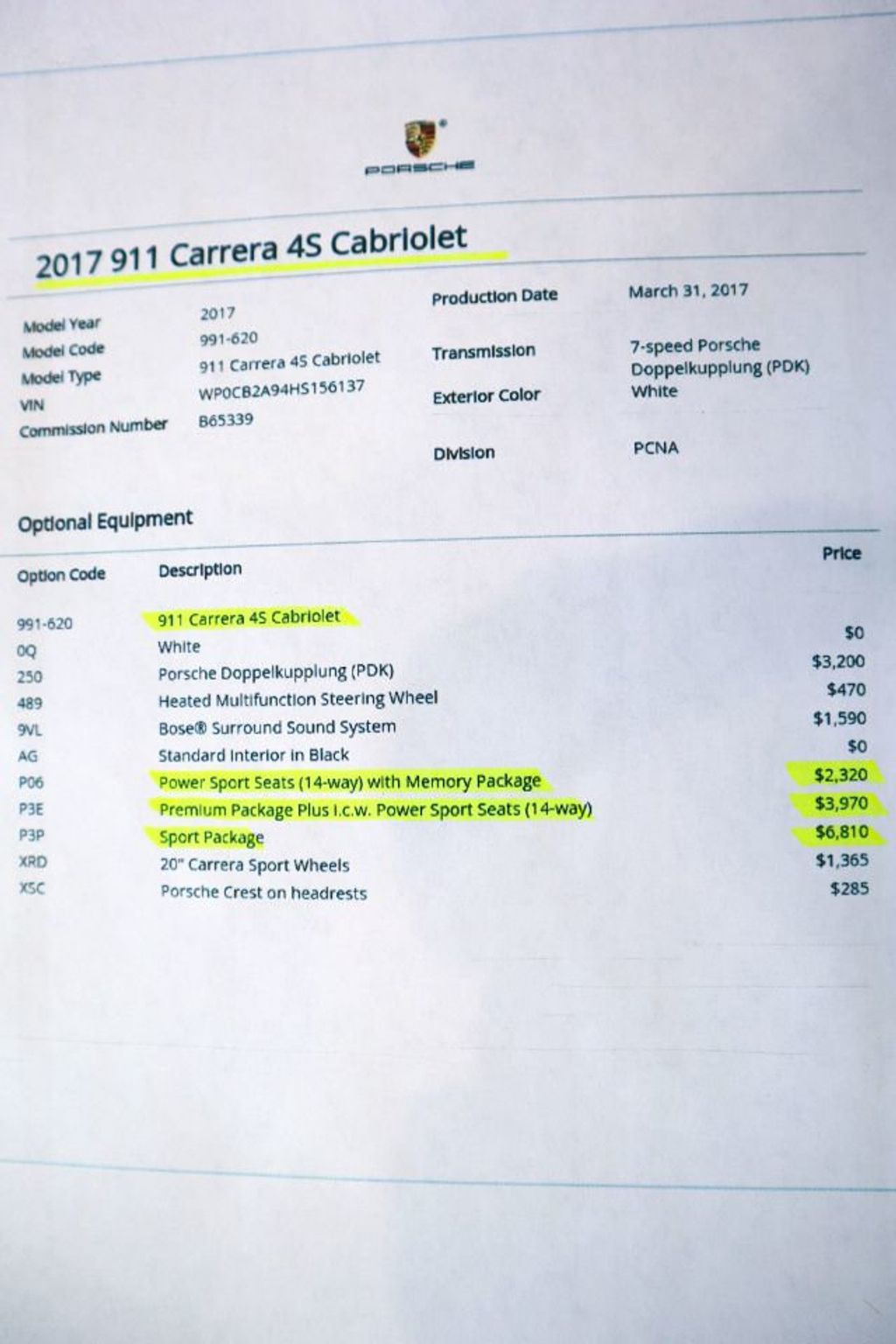 2017 Porsche 911 CARRERA 4S CAB * ONLY 5K MILES...4S CABRIOLET!  - 21874563 - 17