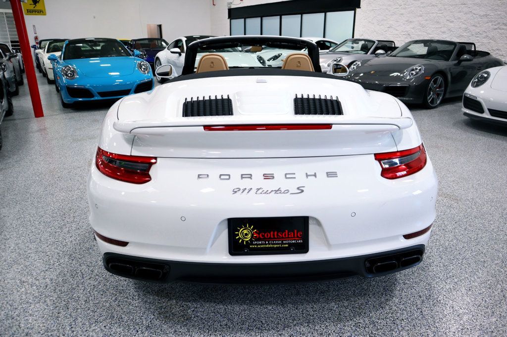 2017 Porsche 911 TURBO S CAB WHITE...13,998 Miles...Turbo S Cab!! - 22483341 - 10