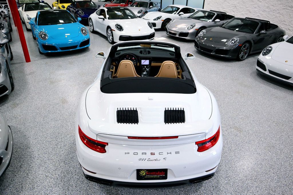 2017 Porsche 911 TURBO S CAB WHITE...13,998 Miles...Turbo S Cab!! - 22483341 - 12
