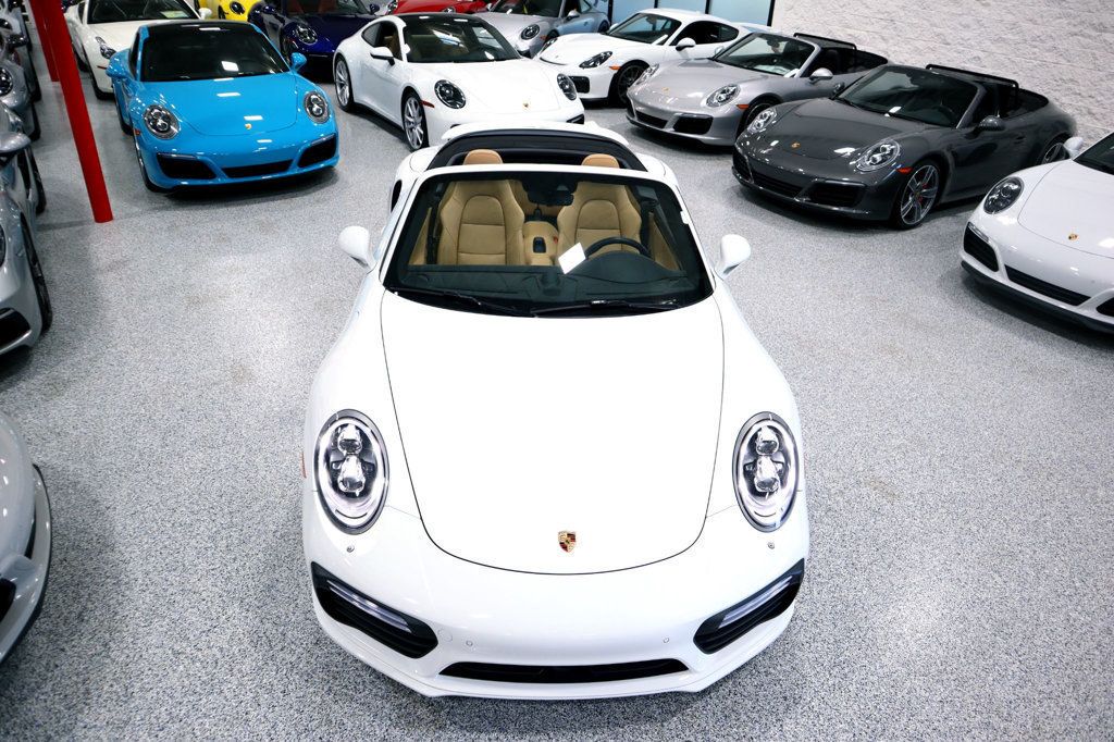 2017 Porsche 911 TURBO S CAB WHITE...13,998 Miles...Turbo S Cab!! - 22483341 - 13