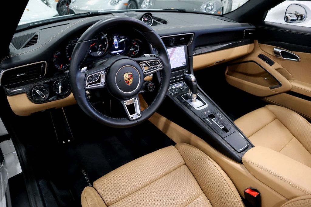2017 Porsche 911 TURBO S CAB WHITE...13,998 Miles...Turbo S Cab!! - 22483341 - 24