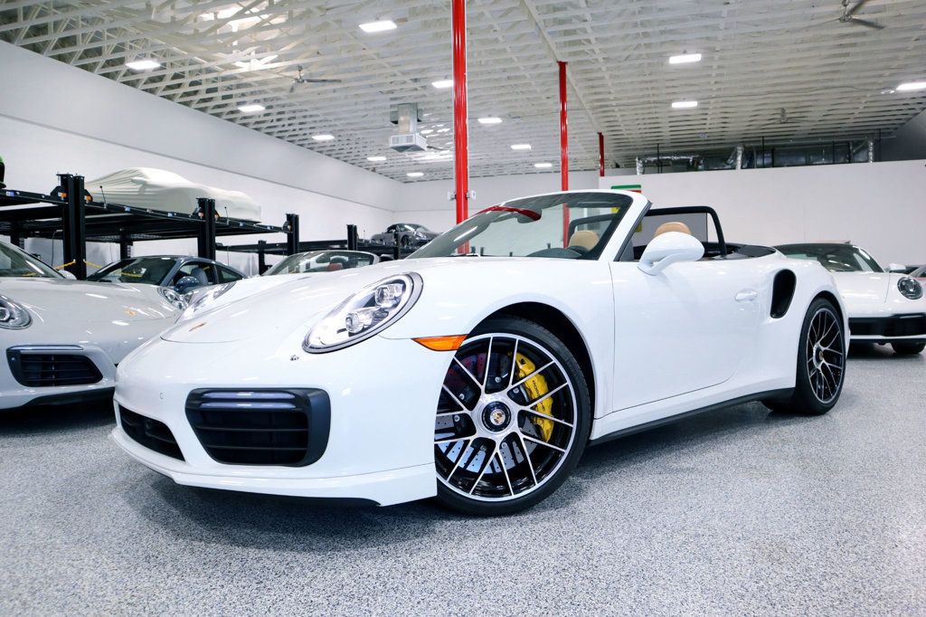 2017 Porsche 911 TURBO S CAB WHITE...13,998 Miles...Turbo S Cab!! - 22483341 - 2