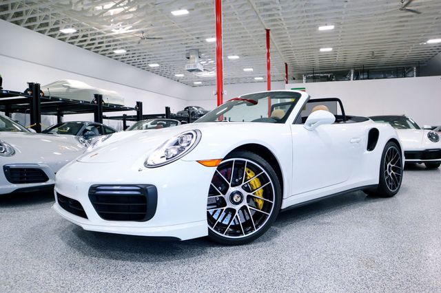 2017 Porsche 911 TURBO S CAB WHITE...13,998 Miles...Turbo S Cab!! - 22483341 - 2