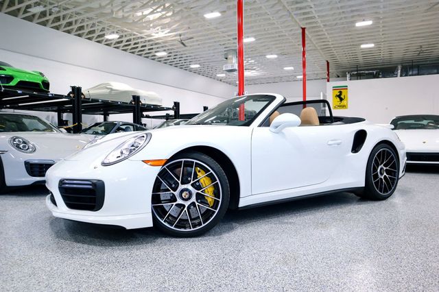 2017 Porsche 911 TURBO S CAB WHITE...13,998 Miles...Turbo S Cab!! - 22483341 - 3