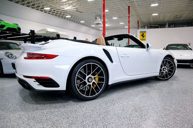 2017 Porsche 911 TURBO S CAB WHITE...13,998 Miles...Turbo S Cab!! - 22483341 - 7