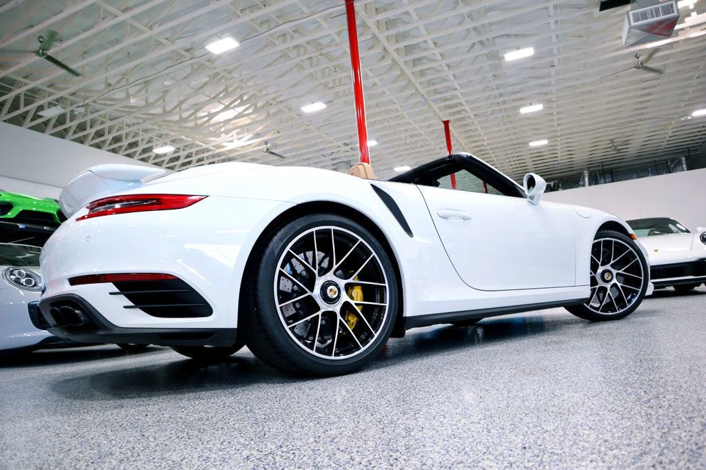 2017 Porsche 911 TURBO S CAB WHITE...13,998 Miles...Turbo S Cab!! - 22483341 - 8