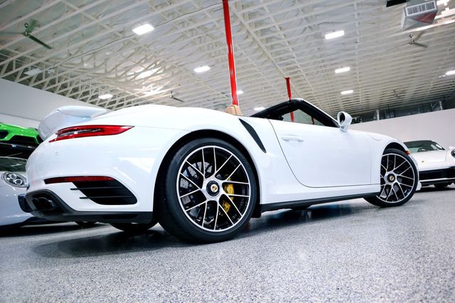 2017 Porsche 911 TURBO S CAB WHITE...13,998 Miles...Turbo S Cab!! - 22483341 - 8