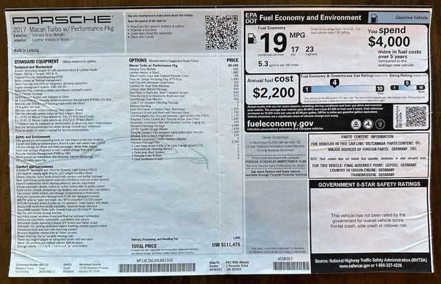 2017 Porsche Macan Turbo AWD w/Performance Pkg - 22223229 - 99