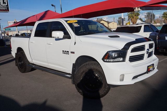 2017 Ram 1500 SPORT, 4X4, PREMIUM WHEELS, ALL TERRAIN TIRES, RUNNING BOARDS - 22967636 - 1