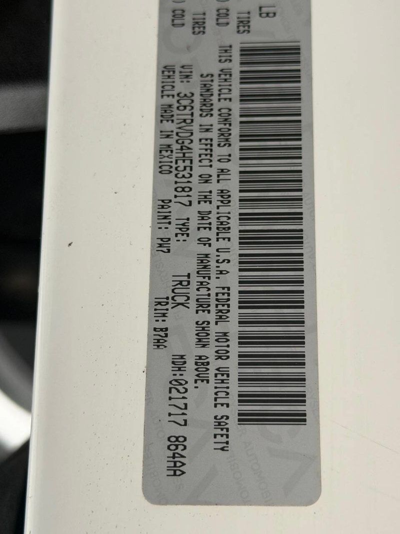 2017 Ram ProMaster Cargo Van 2500 High Roof 159" WB - 22963292 - 23