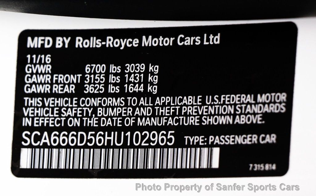2017 Rolls-Royce Dawn Convertible - 22395526 - 56