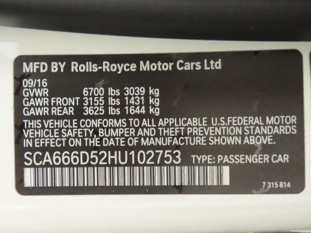 2017 Rolls-Royce Dawn Convertible - 22866351 - 39