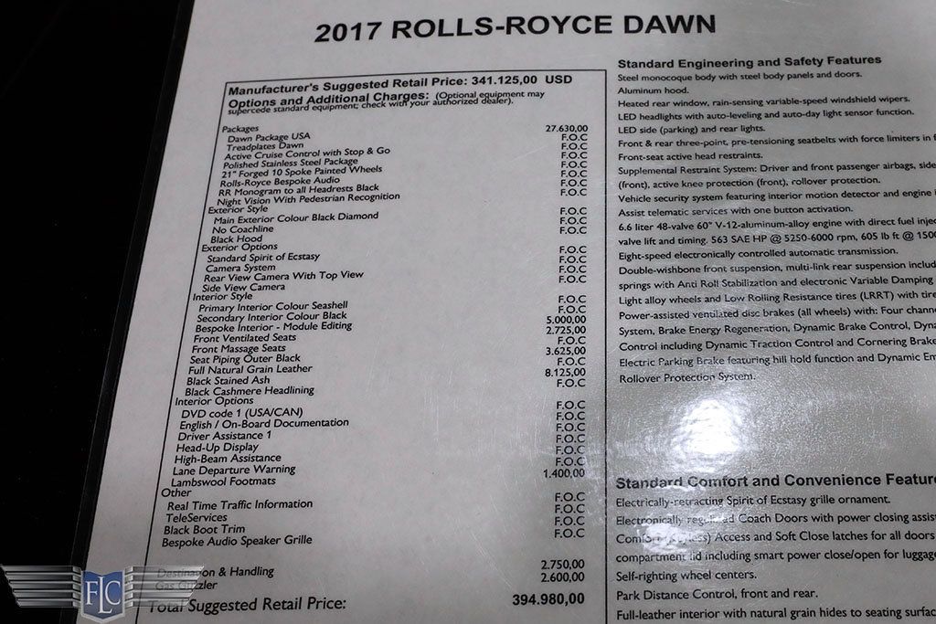 2017 Rolls-Royce Dawn Convertible - 22748274 - 34