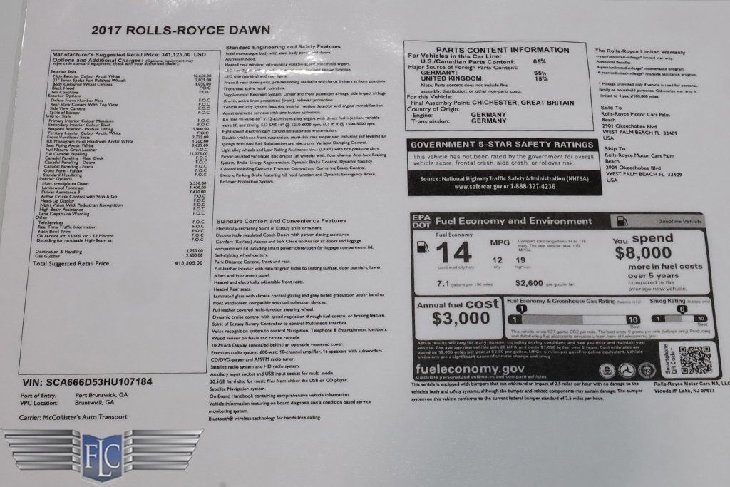 2017 Rolls-Royce Dawn Convertible - 23041760 - 46