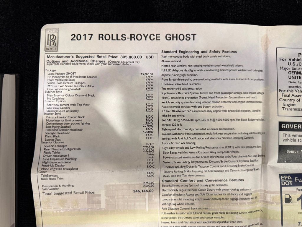 2017 Rolls-Royce Ghost STARLIGHT HEADLINER - 23031179 - 18