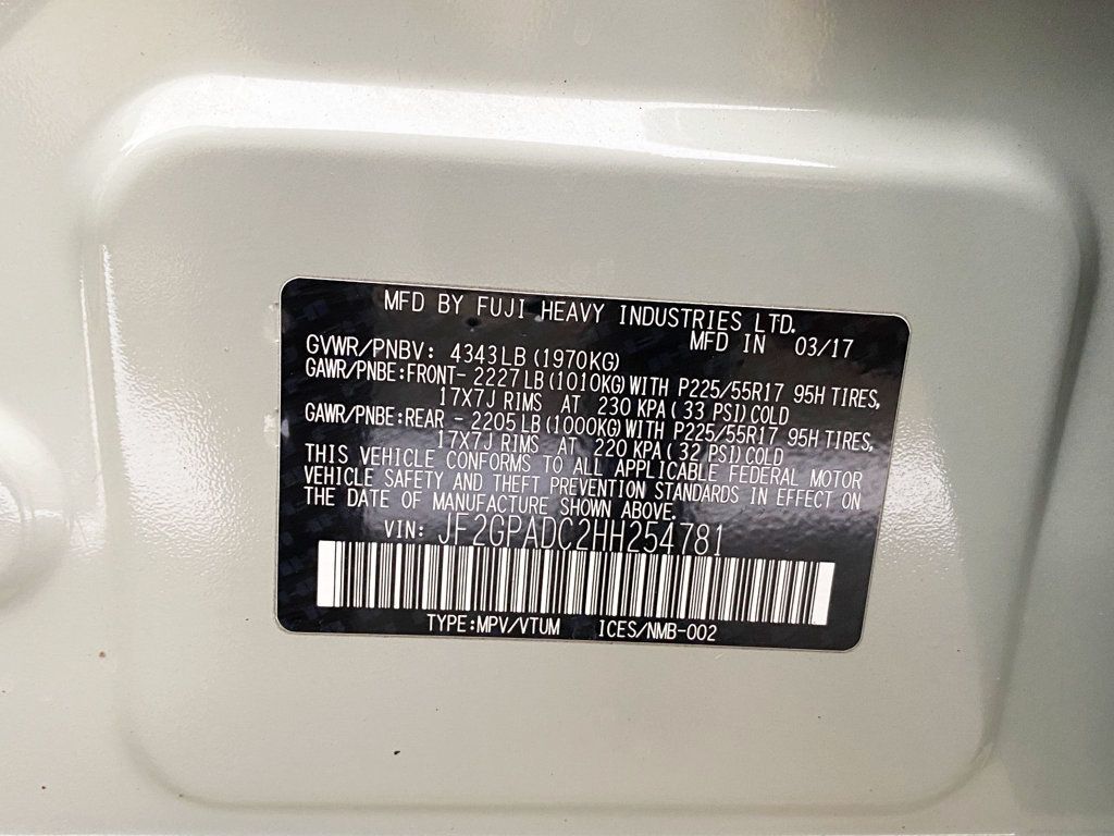 2017 Subaru Crosstrek 2.0i Premium CVT - 22965046 - 19