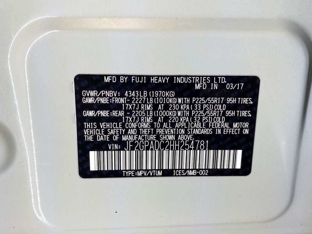 2017 Subaru Crosstrek 2.0i Premium CVT - 22965046 - 59