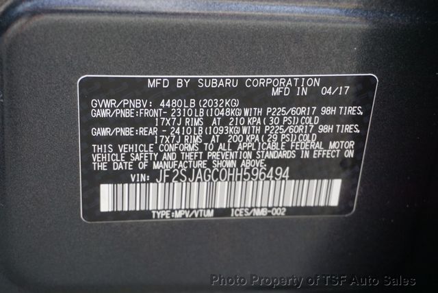2017 Subaru Forester 2.5i Premium CVT REAR CAMERA PANORAMIC ROOF HEATED SEATS  - 23040278 - 38