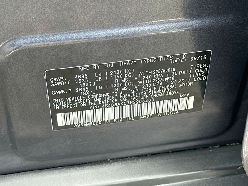 2017 Subaru Outback 2.5i - 22943623 - 22