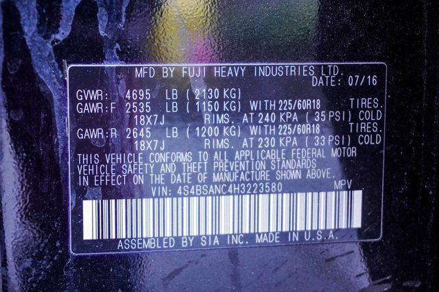 2017 Subaru Outback 2.5i - 22930903 - 32