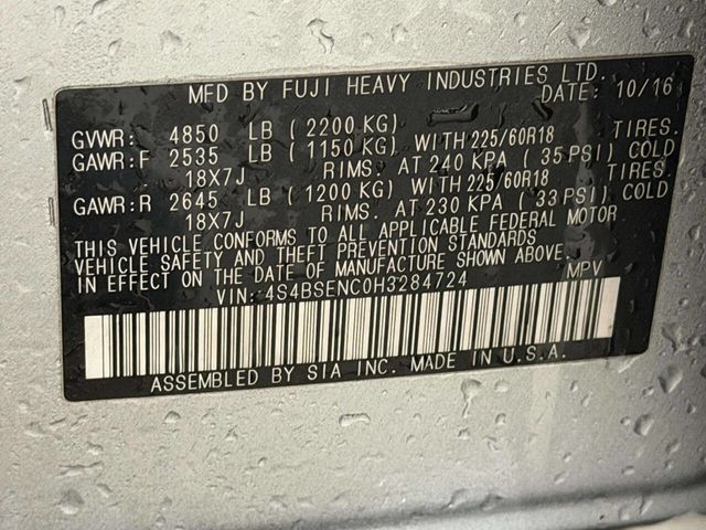 2017 Subaru Outback 3.6R Limited - 22976696 - 21