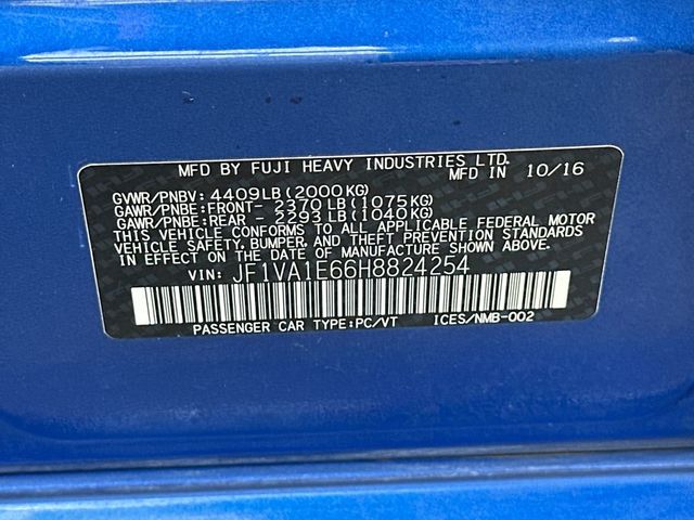 2017 Subaru WRX Premium CVT - 22956427 - 22