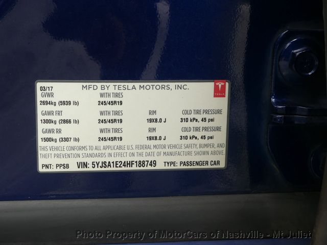 2017 Tesla Model S 100D AWD - 22577510 - 51