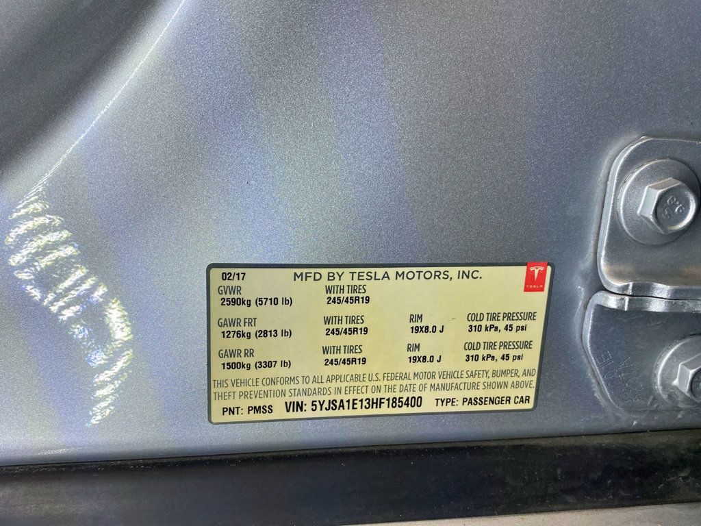 2017 Tesla Model S 75 RWD - 23007564 - 60