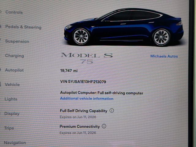 2017 Tesla Model S 75 RWD - 22996502 - 17