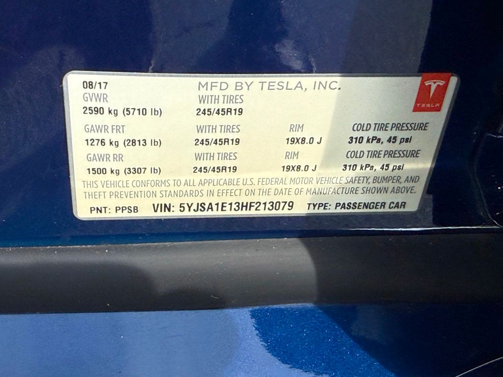 2017 Tesla Model S 75 RWD - 22996502 - 41