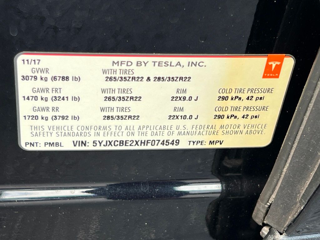 2017 Tesla Model X 100D AWD - 22374192 - 35