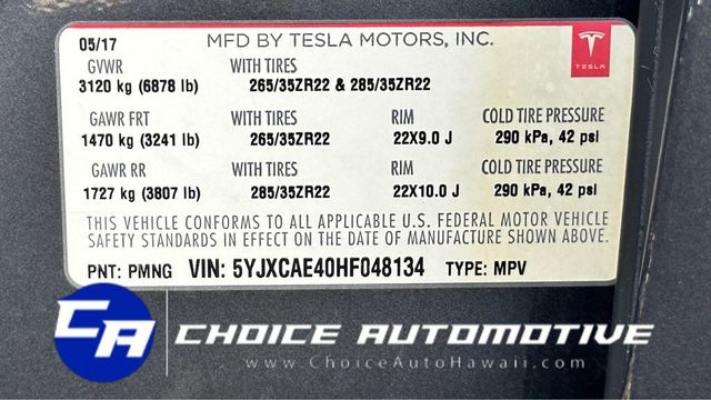 2017 Tesla Model X P100D AWD - 22224077 - 31