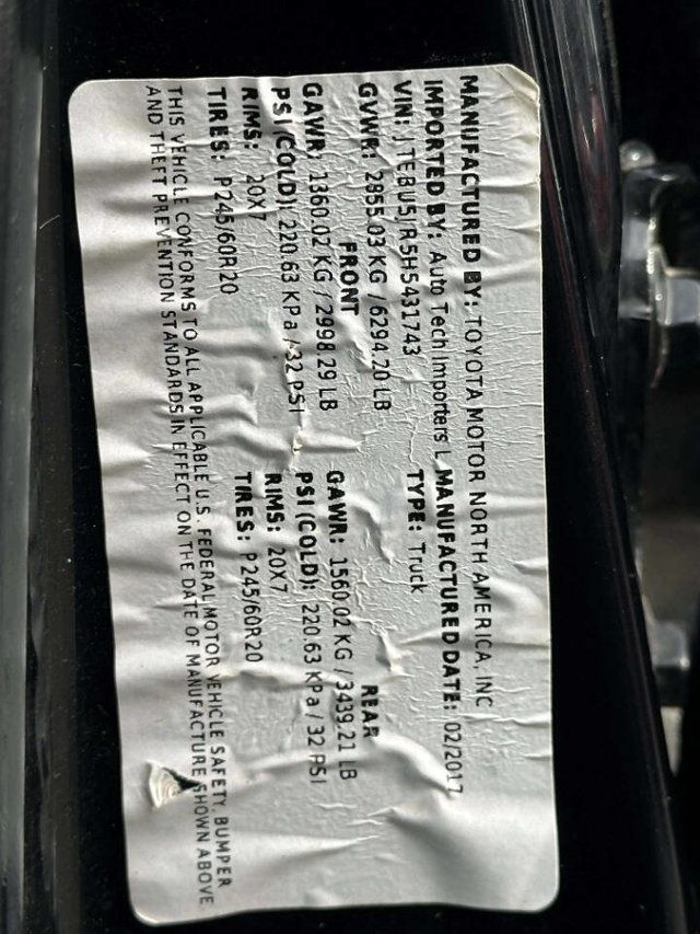 2017 Toyota 4Runner Limited 4WD - 22945878 - 12