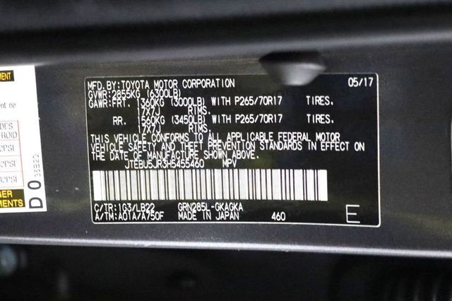 2017 Toyota 4Runner SR5 Premium 4WD - 23036355 - 29