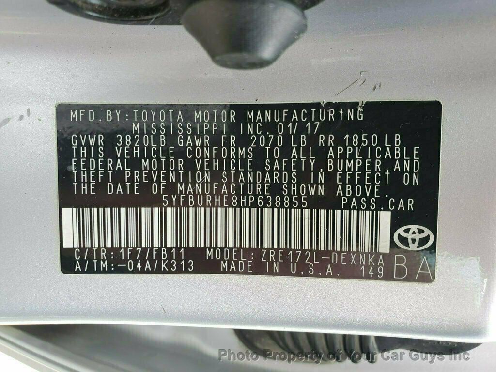 2017 Toyota Corolla  - 22981914 - 26
