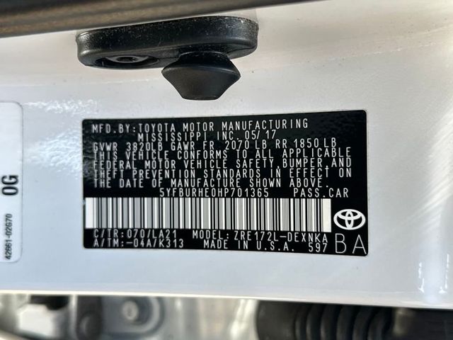 2017 Toyota Corolla L - 22943625 - 21