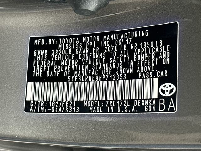2017 Toyota Corolla L - 23036663 - 20