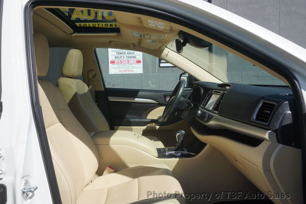 2017 Toyota Highlander Hybrid XLE V6 AWD NAVIGATION REAR CAMERA SUNROOF 3RD ROW SEAT  - 23091948 - 9