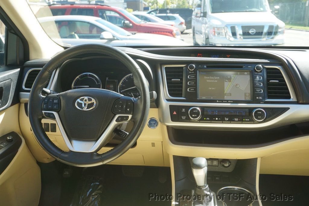 2017 Toyota Highlander Hybrid XLE V6 AWD NAVIGATION REAR CAMERA SUNROOF 3RD ROW SEAT  - 23091948 - 14