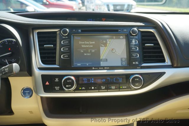 2017 Toyota Highlander Hybrid XLE V6 AWD NAVIGATION REAR CAMERA SUNROOF 3RD ROW SEAT  - 23091948 - 17