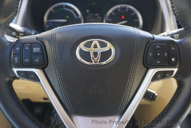 2017 Toyota Highlander Hybrid XLE V6 AWD NAVIGATION REAR CAMERA SUNROOF 3RD ROW SEAT  - 23091948 - 23