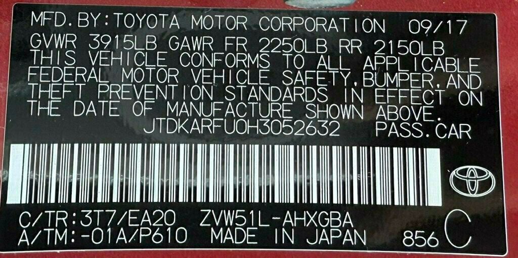 2017 Toyota Prius Four - 22673373 - 46