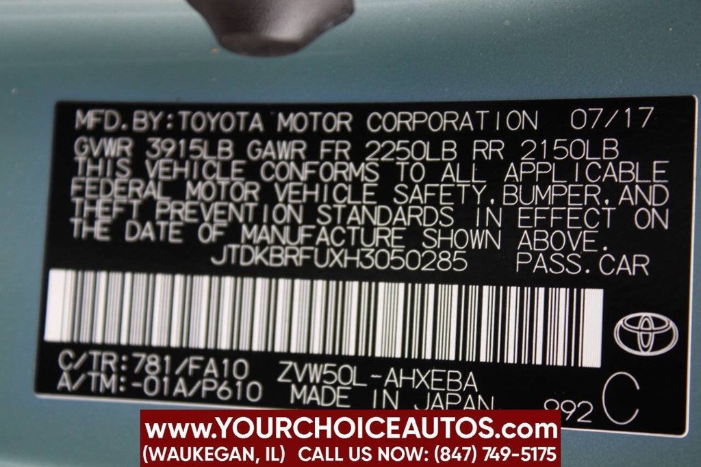 2017 Toyota Prius Two 4dr Hatchback - 22893436 - 31