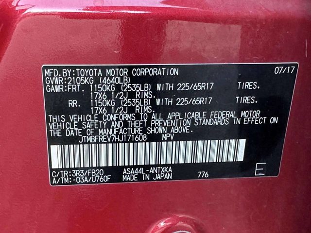 2017 Toyota RAV4 LE AWD - 23053549 - 29
