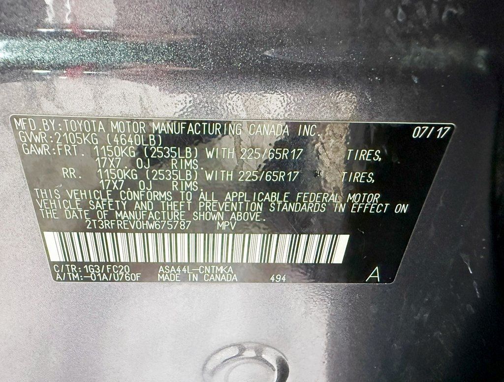 2017 Toyota RAV4 XLE AWD - 22884125 - 38